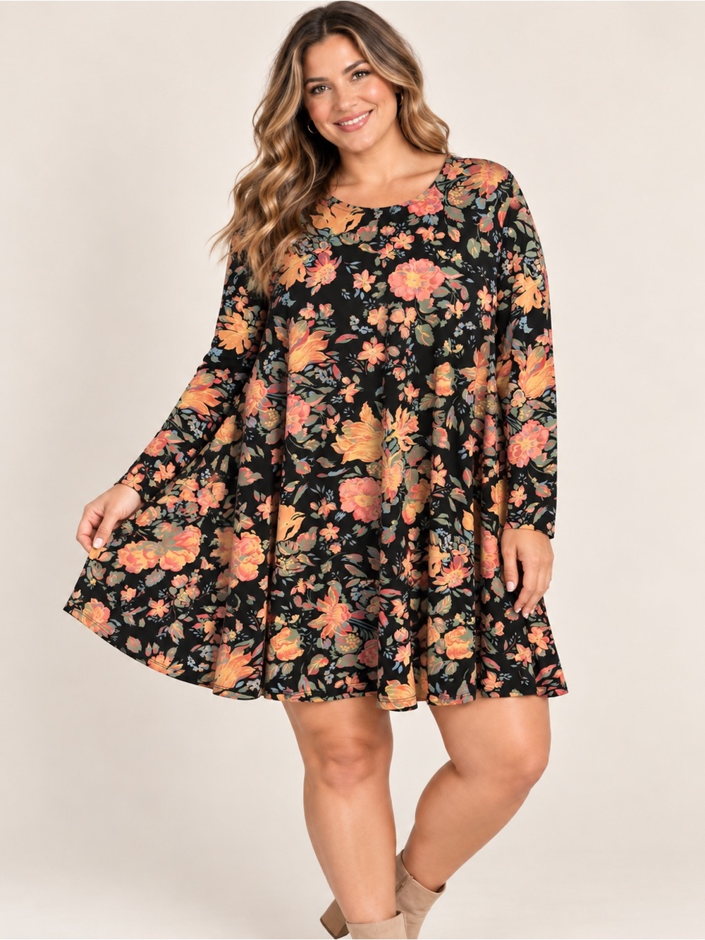 NWT Show Me Your Mumu Tyler Tunic Dress in the vibrant "Variety Bloom Spandy" XL